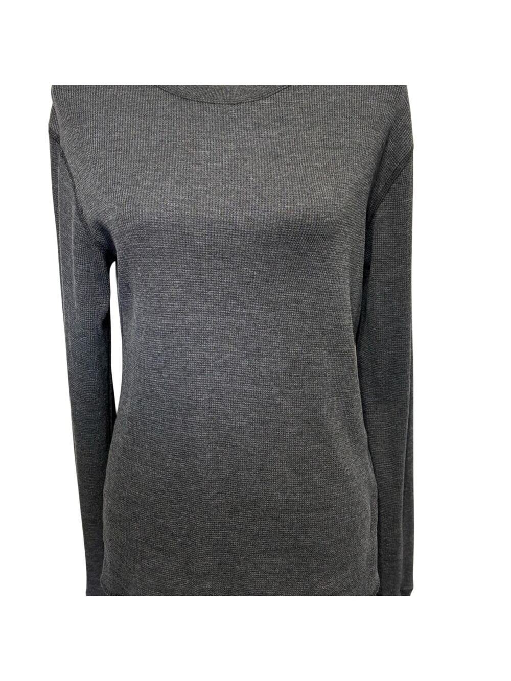 BDG Urban Outfitters Dark Gray Long Sleeve Waffle Top Small Base layer Small